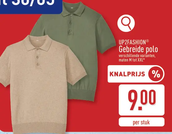 Promotie: Gebreide polo