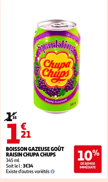 Offre: Boisson gazeuse goût raisin