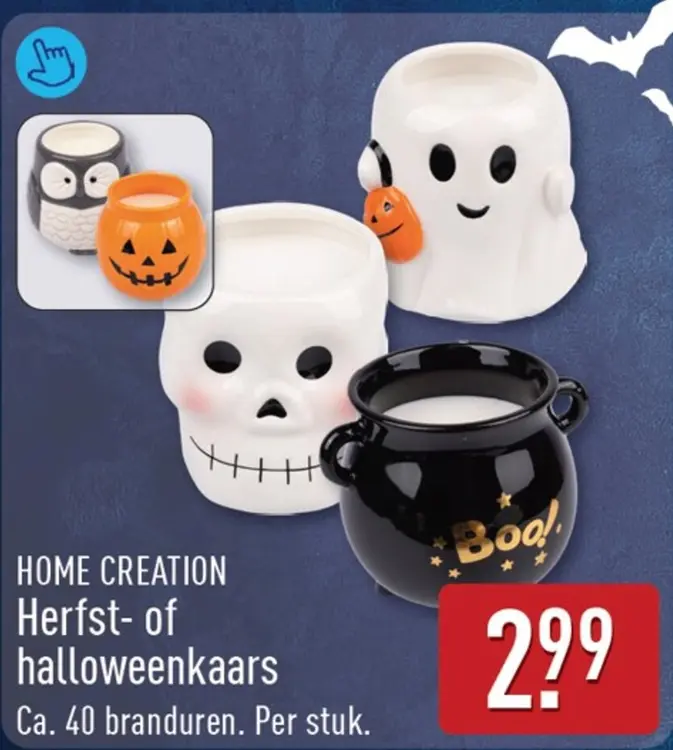Aanbieding: Herfst- of halloweenkaars