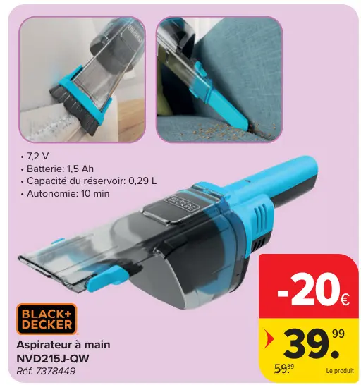 Offre: Aspirateur à main NVD215J-QW