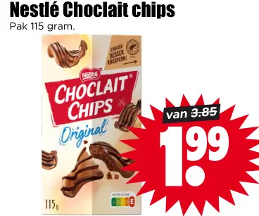 Aanbieding: Choclait chips