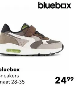 Aanbieding: Blue Box jongens sneakers met airzool bruin groen