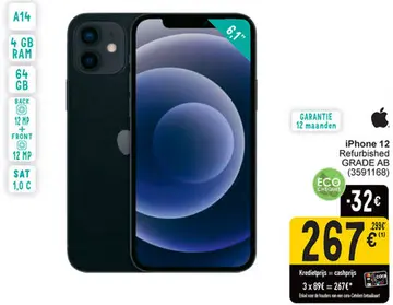 Aanbieding: iPhone 12 Refurbished GRADE AB
