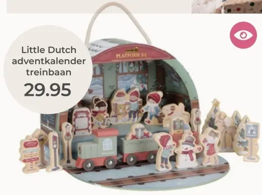 Aanbieding: adventkalender treinbaan