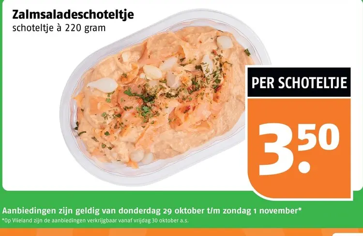 Aanbieding: Zalmsaladeschoteltje