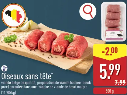 Offre: Oiseaux sans tête