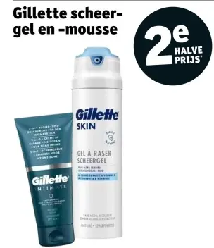 Promotie: Gillette scheergel en -mousse