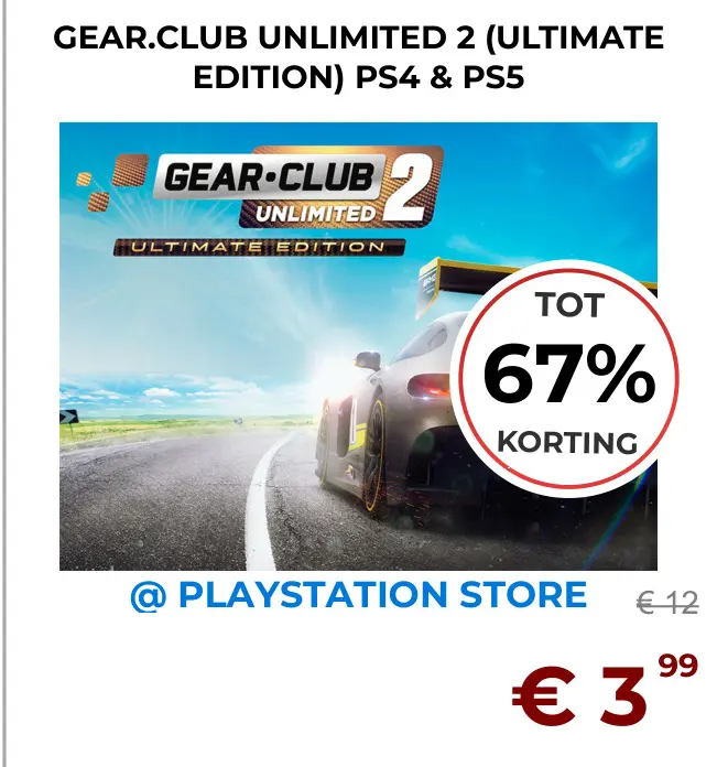 Aanbieding: Gear.club unlimited 2 (ultimate edition) ps4 