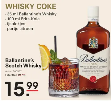 Aanbieding: Ballantine's Scotch Whisky