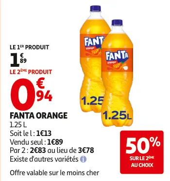 Promotie: Fanta orange