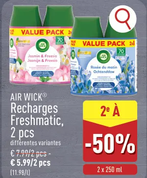 Offre: Recharges Freshmatic