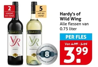 Aanbieding: Hardy's of Wild Wing