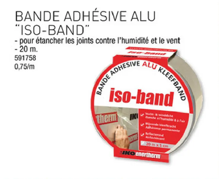 Offre: Bande adhésive alu "iso-band"
