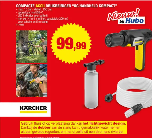 Promotie: Compacte accu drukreiniger "oc handheld compact''