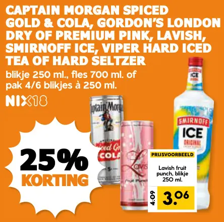 Aanbieding: Diverse mixdranken