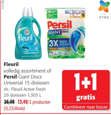 Promotie: Fleuril volledig assortiment of Persil Giant