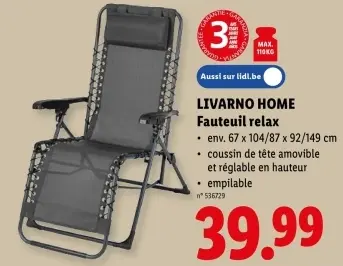 Offre: Fauteuil relax