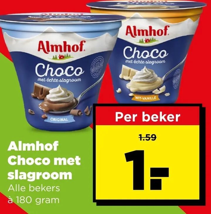 Aanbieding: Choco met slagroom