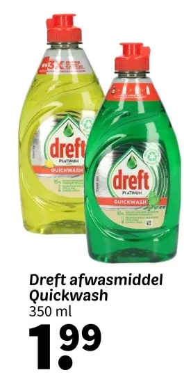 Aanbieding: Afwasmiddel Quickwash