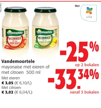Aanbieding: Vandemoortele mayonaise