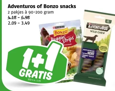 Aanbieding: Adventuros of Bonzo snacks