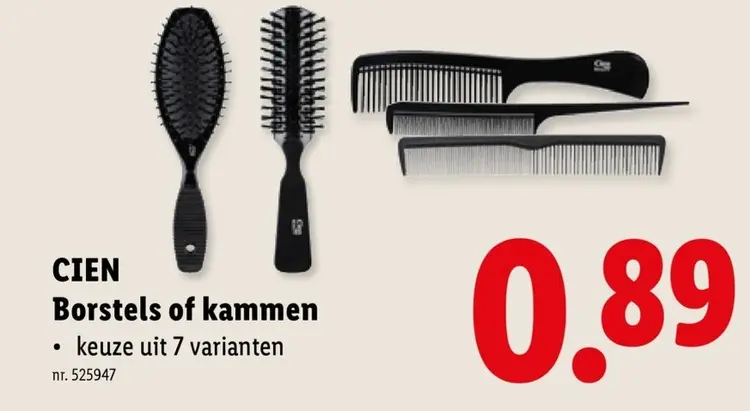 Promotie: Borstels of kammen