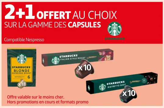 Promotie: Starbucks Nespresso Compatible Capsules