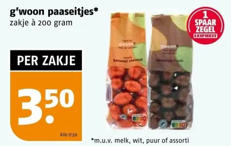 Aanbieding: paaseitjes