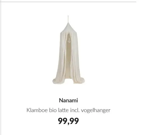 Aanbieding: Klampoe bio latte incl. vogelhanger