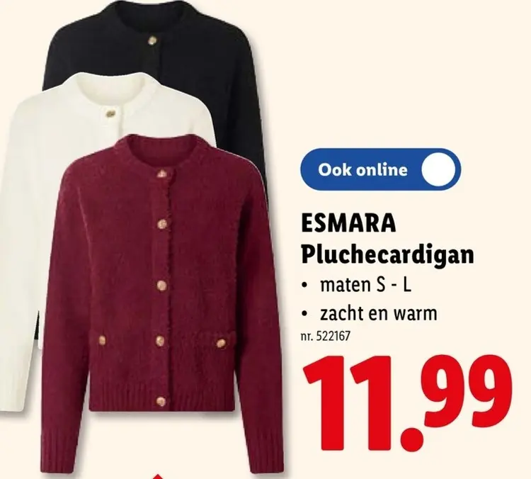 Promotie: Pluchecardigan
