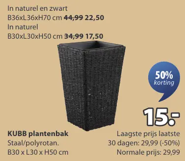 Promotie: KUBB plantenbak