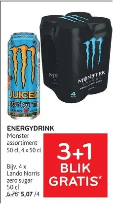 Promotie: ENERGYDRINK Monster assortiment
