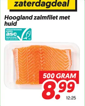 Hoogland zalmfilet met huid