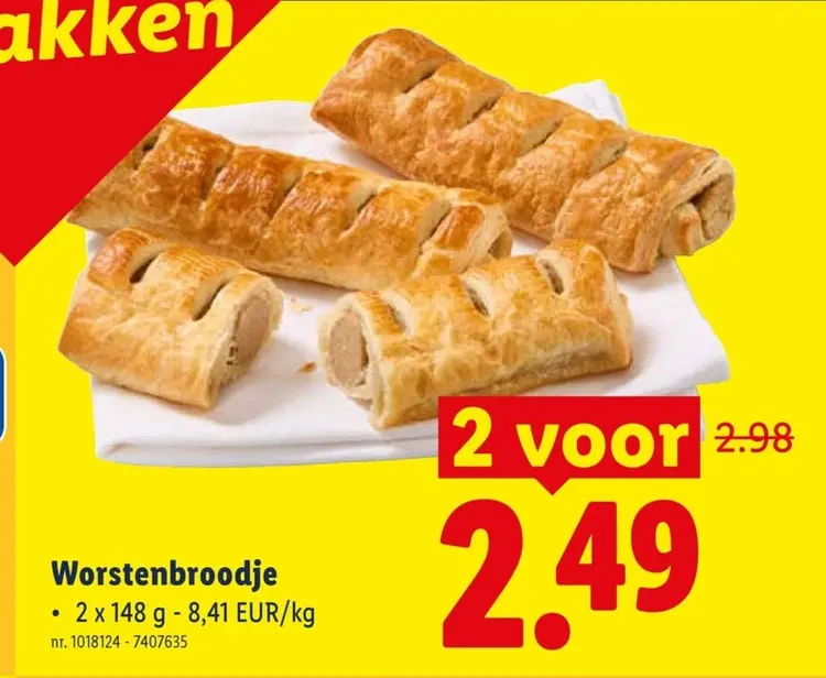 Promotie: Worstenbroodje