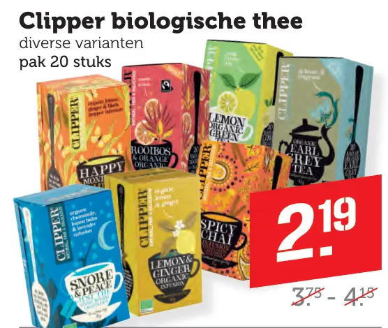 Aanbieding: Clipper biologische thee