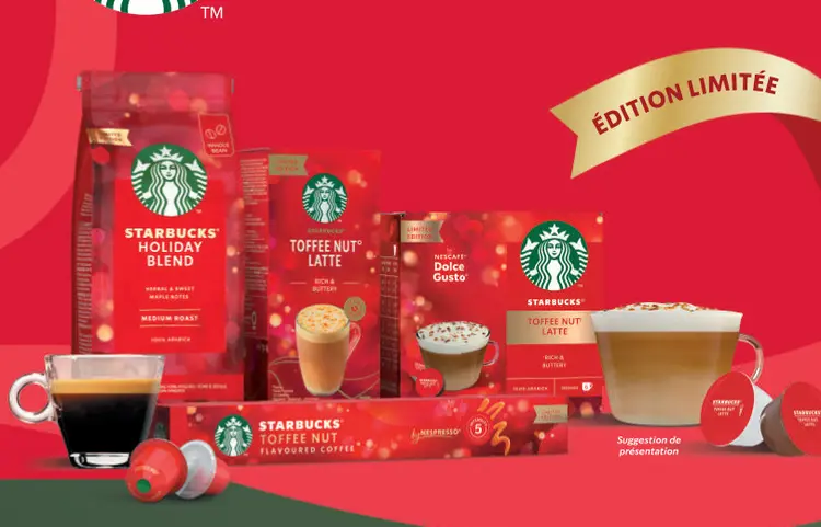 Offre: Starbucks Holiday Blend / Toffee Nut Latte / 