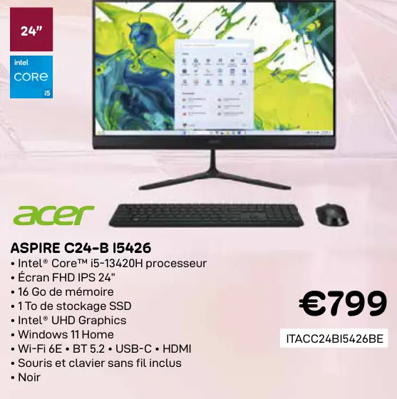 Offre: Acer aspire c24-b i5426