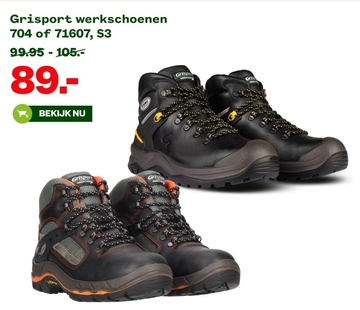 Aanbieding: Grisport werkschoenen 704 of 71607, S3