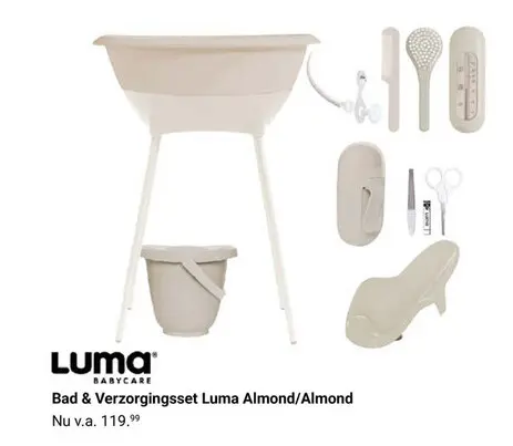 Aanbieding: Bad & Verzorgingsset Luma Almond/Almond
