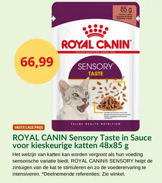 Aanbieding: ROYAL CANIN Sensory Taste in Sauce voor kieskeurige katten