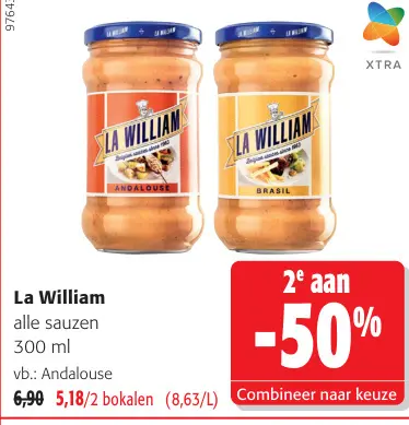 Promotie: La William alle sauzen