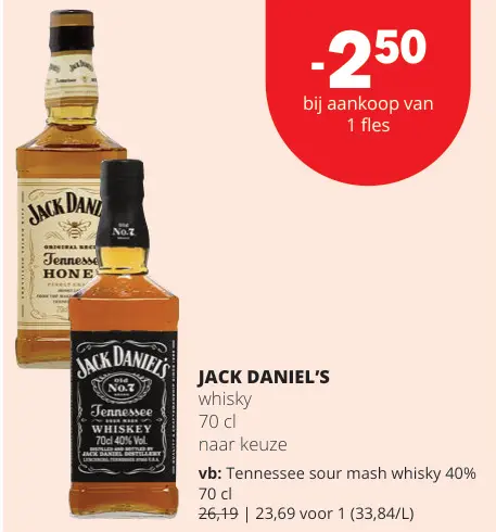 Promotie: JACK DANIEL'S whisky