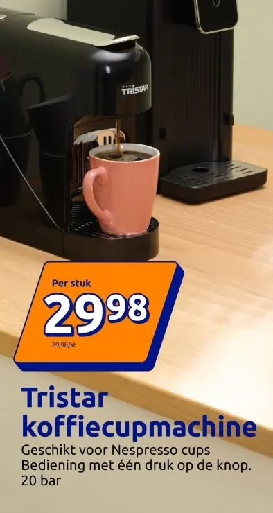 Aanbieding: Tristar koffiecupmachine