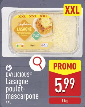 Offre: Lasagne poulet-mascarpone