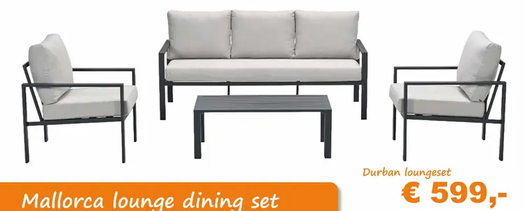 Aanbieding: Durban loungeset