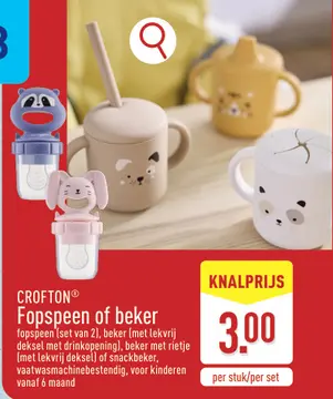 Aanbieding: Fopspeen of beker