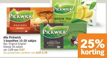 Aanbieding: Alle Pickwick 1-kopsthee