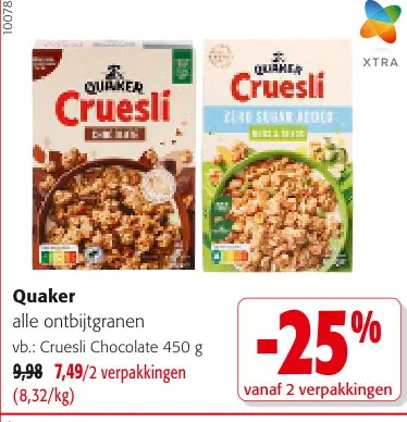 Promotie: Quaker Cruesli