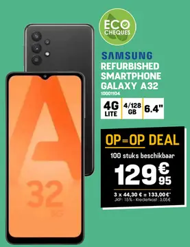 Aanbieding: SAMSUNG REFURBISHED SMARTPHONE GALAXY A32