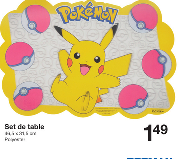 Offre: Set de table